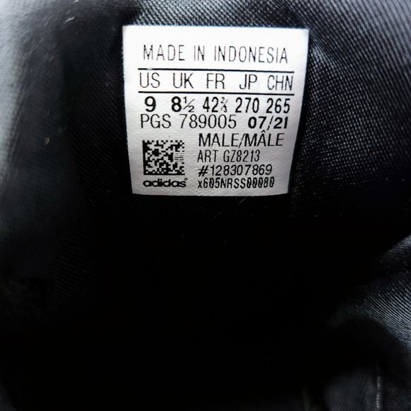 Adidas Lite Racer BYD 2.0, Style GZ8213, Running, New, Black, Red, White, Size 9 - Picture 8 of 8